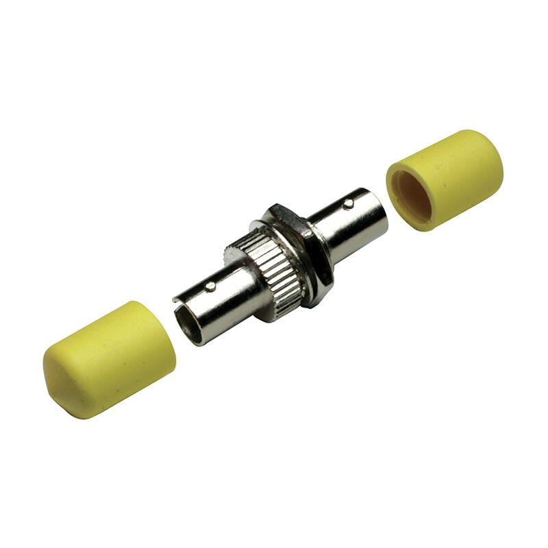 ADA-STUZR02-100 Fiberworks AS  Adapter SM/MM ST-SPX Yellow dustcap Metal, DD-hole, Zr. sleeve